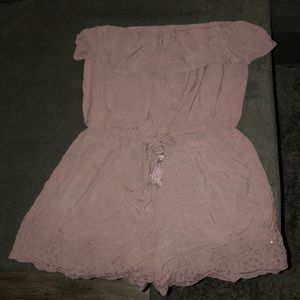 Lilac off the shoulder romper